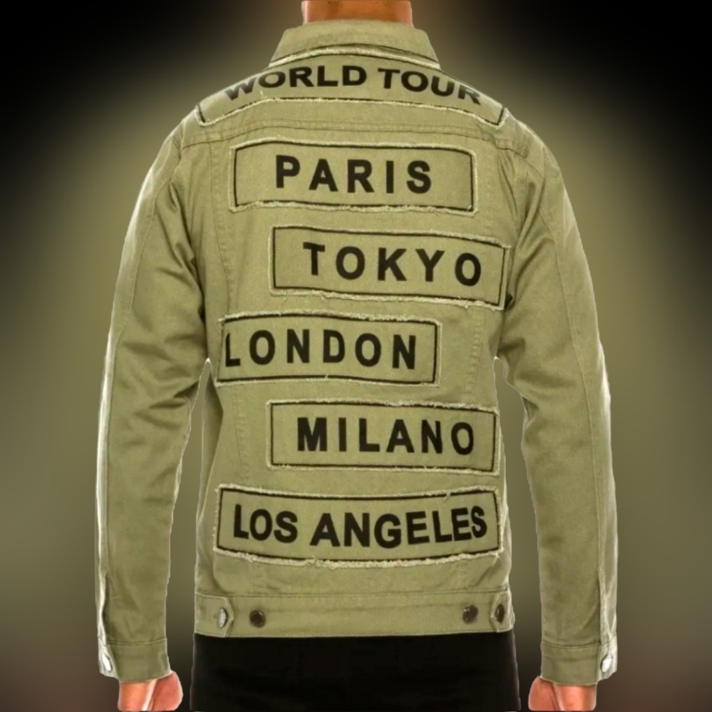 Men World Tour Colored Denim